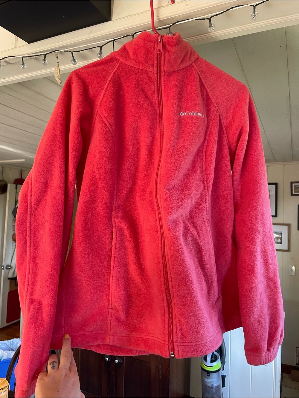 Columbia Women's Salmon Pink Full-Zip Fleece Jacket
